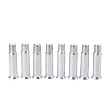 MUXSAM Inline Skate Axle Screws for Wheel Fastening, OD: 0.31"/8mm, Silver