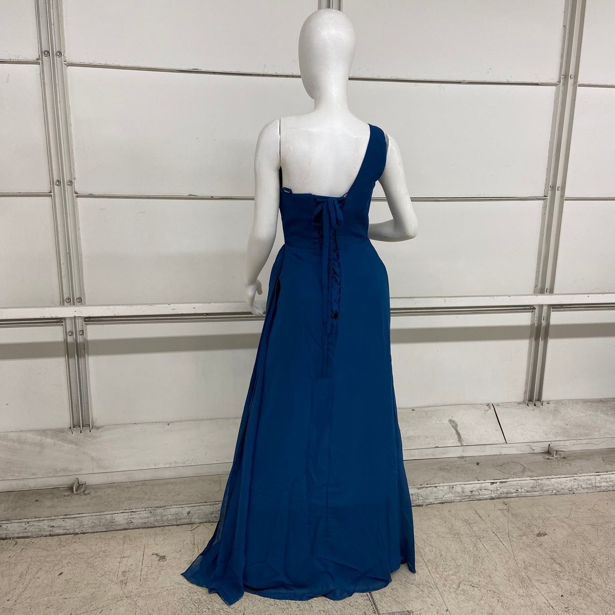 BXZ One-shoulder A-Line Gown Women's Size 4 Blue | eBay