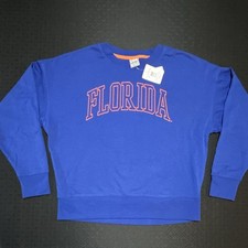 CSA Florida Gators Blue/Orange Crewneck Pullover Sweatshirt Size L