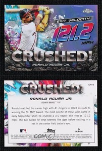 2024 Topps Chrome Update Crushed Ronald Acuna Jr Ronald Acuña Jr #CR-5