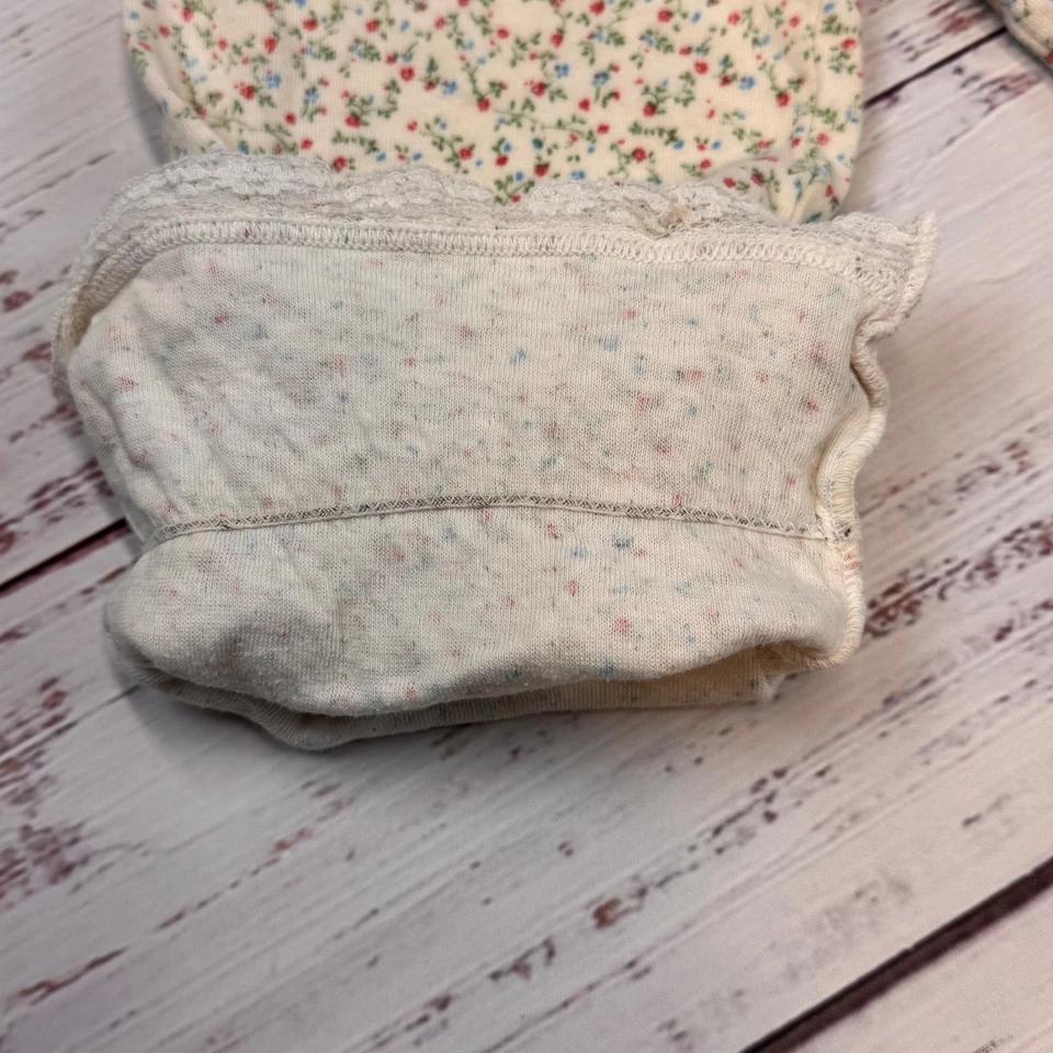 Duofold женщин два слоя ткани цветочный печать кнопка шеи ночная рубашка средний (читать) - Изображение 4 из 4