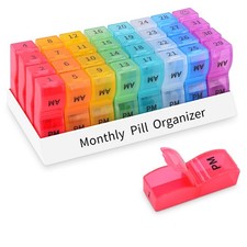 GREENCYCLE Monthly Pill Organizer 2 Times 30 Days,2 times, Pc-480 Cases