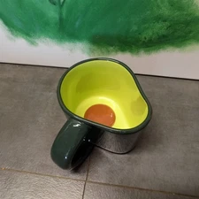Avocado Shaped Green Stoneware Mug Coffee Soup Tea Tabitha Brown