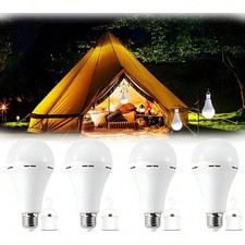 Rechargeable Emergency LED Light Bulb: Dual Function Charges In Socket  Portabl