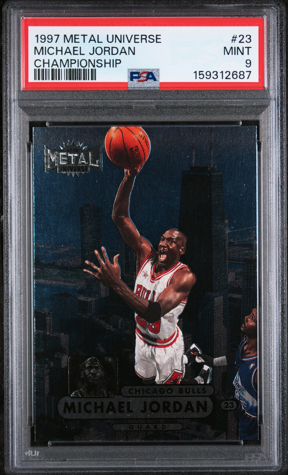 1997 METAL UNIVERSE CHAMPIONSHIP #23 MICHAEL JORDAN PSA 9