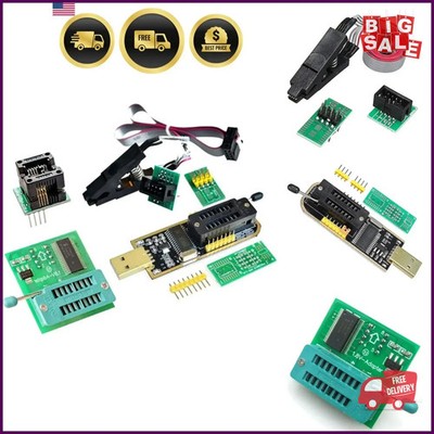 EEPROM BIOS USB Programmer CH341A + SOIC8 Clip + 1.8V Adapter + SOIC8 Adapter...