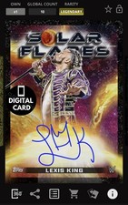 DIGITAL WWE SLAM 10cc LEXIS KING SOLAR FLARES BLACK COSMIC CHROME 25 LEGENDARY