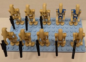 Lego Star Wars-Battle of Naboo #7929 Complete 12 pc Figurine Only Set w/ Manual