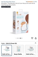 Munchkin Colic  Fever Rescue Kit Hot Cold Therapy Burp Cloths Baby Kids Org 20
