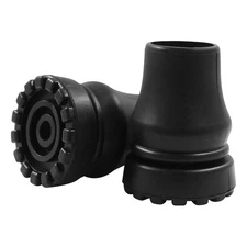 Waziaqoc 2 PCS 7/8 Inch Rubber Cane Tips, Heavy Duty Walking Cane Tips, Sturdy C