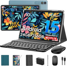 2026 Android 15 Tablet with Keyboard, 24GB RAM  256GB ROM 2TB Expand , 10 Inch