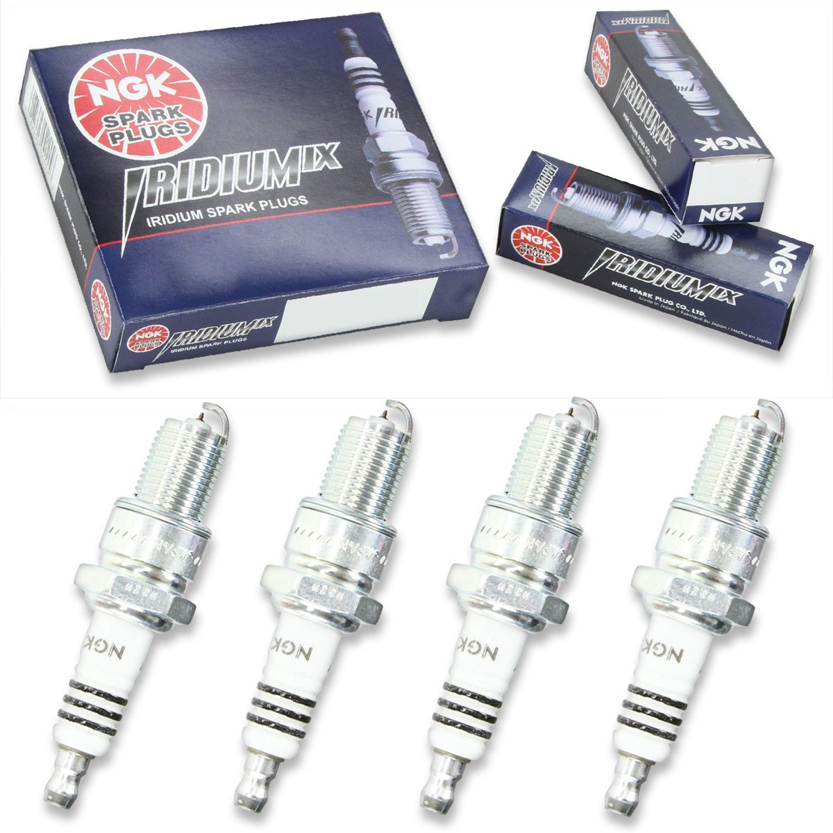 4 pcs NGK Iridium IX Spark Plugs for 1982-1983 Nissan 200SX 2.2L L4 Exhaust ut