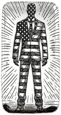 10 ozt 999 Fine Silver Art Bar - AMERICAN MAN - ADAMO TECHNE - Limited Edition 88.87 per troy oz
