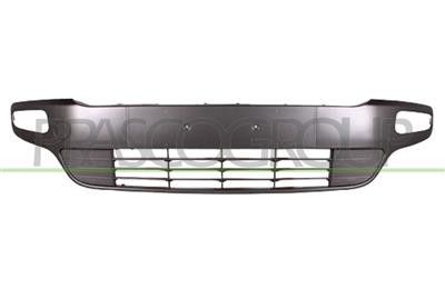 Grille avant gris clair sans antibrouillard Fiat Punto Evo plastique renforcé contre impacts