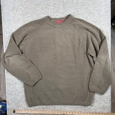 Woodys Retro Lounge Mens Tan Pullover Knit Sweater XL Comfort Casual Super Soft