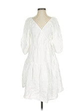 Love, Whit by Whitney Port Women White Casual Dress XS
