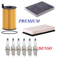 Tune Up Kit Air Cabin Oil Filters Spark Plug For Volkswagen Touareg 3.0l Diesel