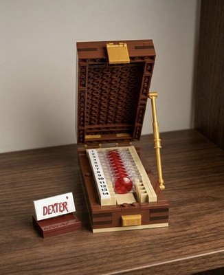 lego dexter morgan trophäen box zum bauen set brick moc zum bauen