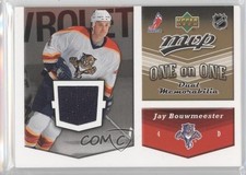 2006 Upper Deck MVP One on Dual Jerseys Jay Bouwmeester Olli Jokinen #OJ-BJ 0f2