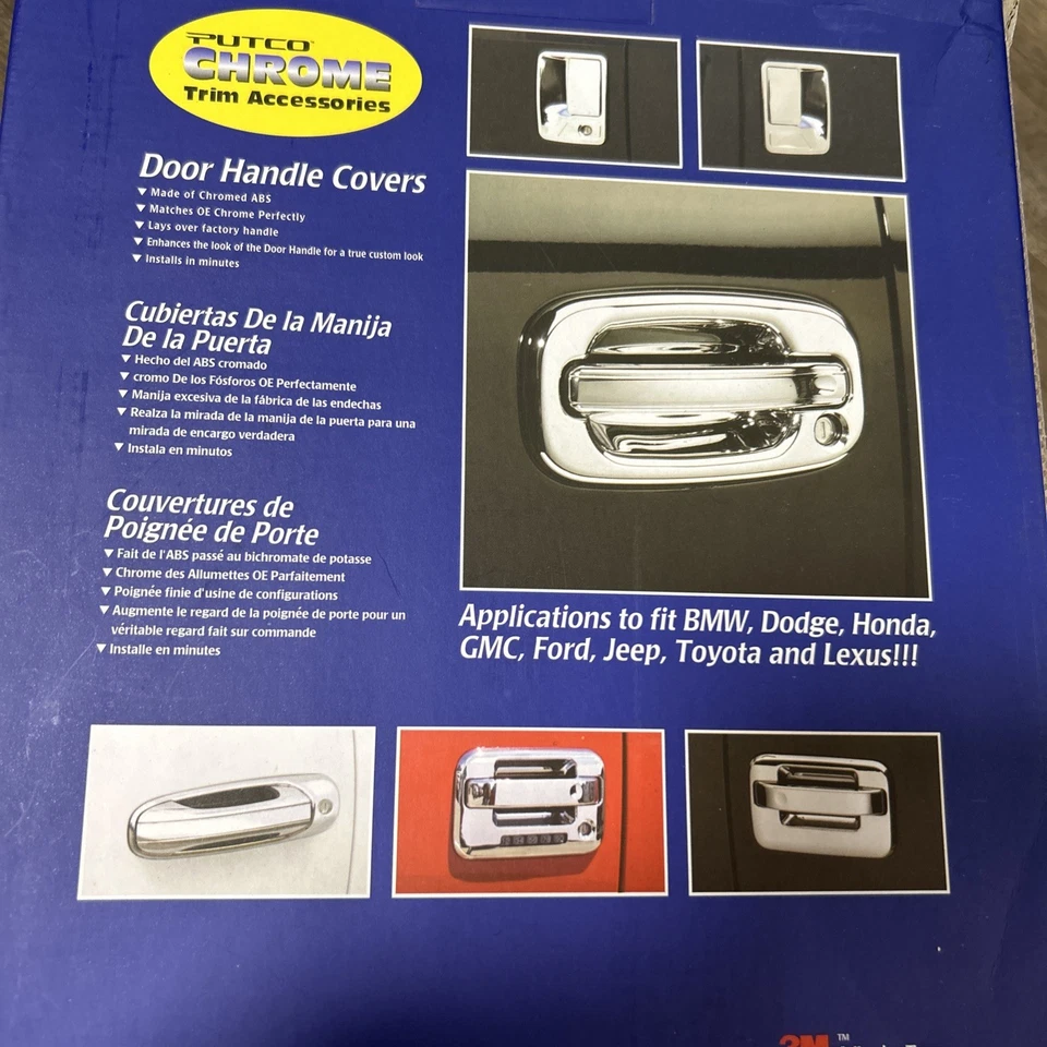 Putco 2007-2010 Tahoe Yukon Sierra 4 Cromo Manija Puerta Cubierta Borde 400033 Foto 3 de 4