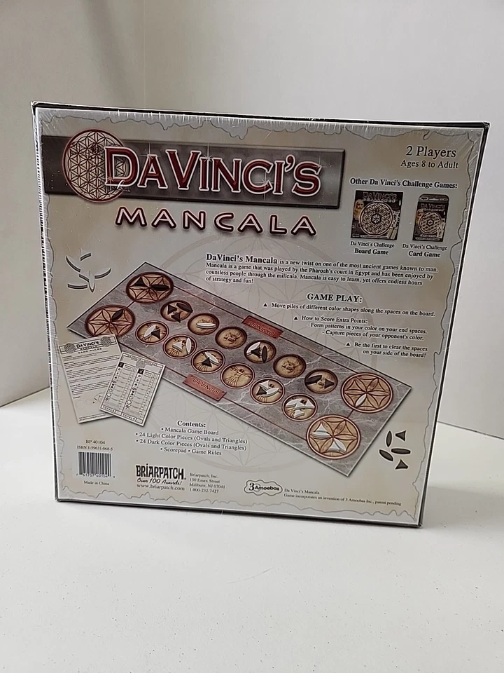 DaVinci's Mancala Game BriarPatch Ancient Game SecretSymbols New  - Image 2 of 2