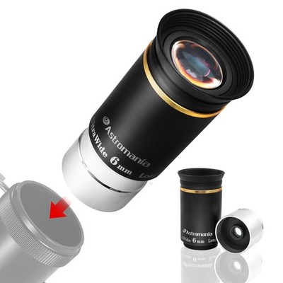 Telescope Eyepiece 1.25 inch HD Fully Multi Coated Telescope Accessory, 66 De...