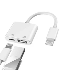 Apple Certified Lightning Male to USB Female Adapter OTG and Charger Cable for i