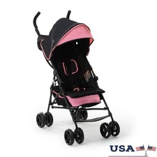 Lightweight Travel Stroller Compact Fold Multi-Position Recline 5-Point Harness