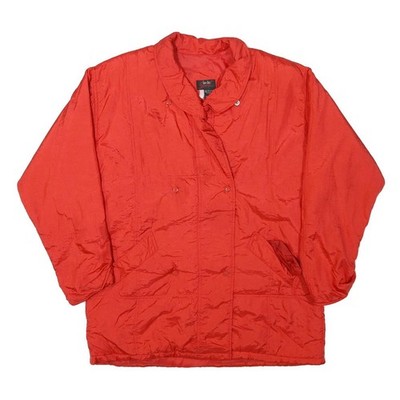 SECRET Damen Jacke rot L Polyestermischung uni Reißverschluss Freizeit leicht