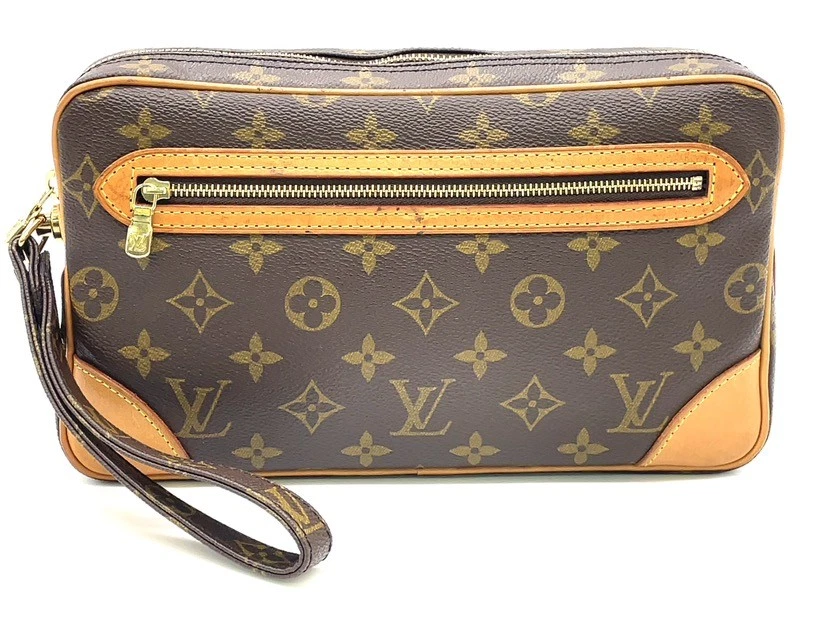 Auth Louis Vuitton Monogram Marly Dragonne GM M51825 Clutch Bag W/bag NS110244 - Image 4 of 4