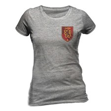 Harry Potter House Gryffindor Ladies Grey Fitted T Shirt Harry Potter Tee
