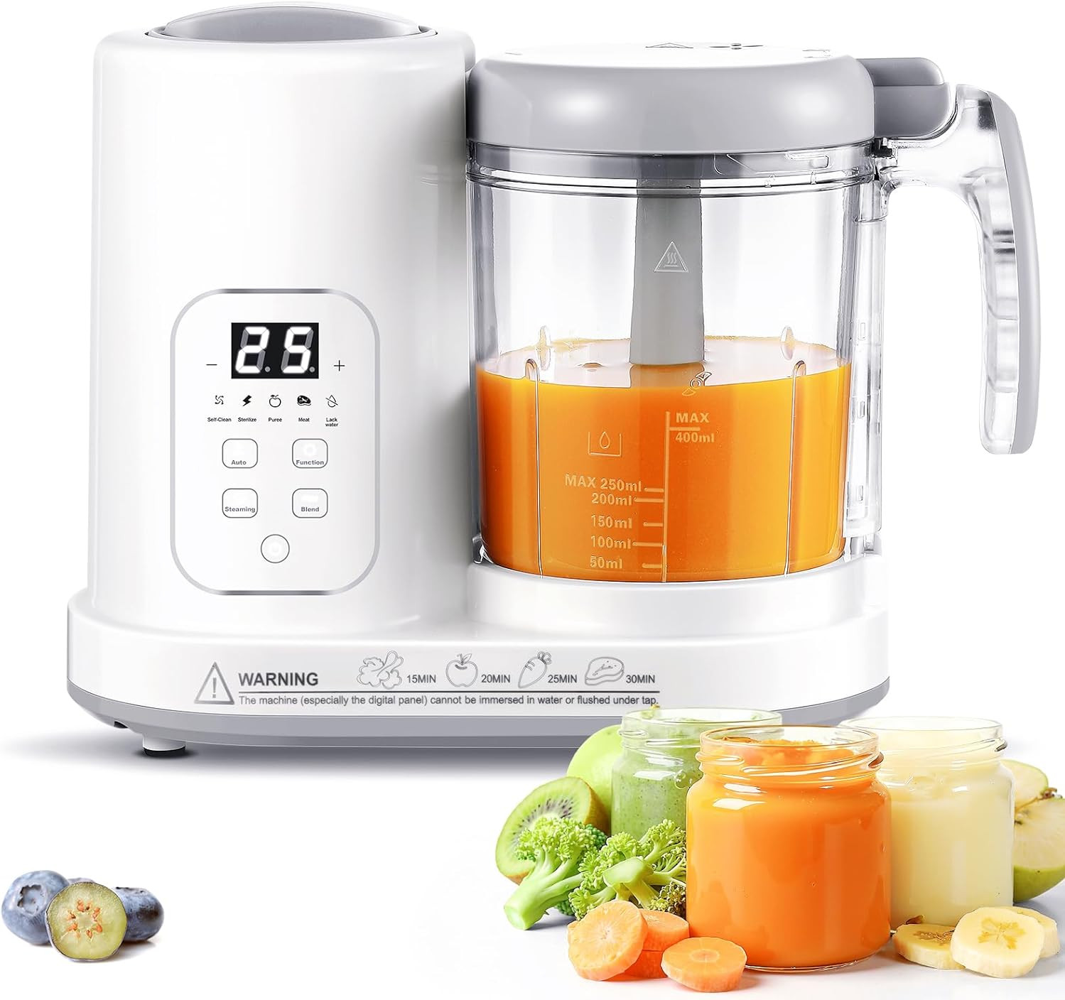 Baby Food Maker Pro Steamer Blender: 4 in 1 Auto Steam Blend and Puree Maker 
