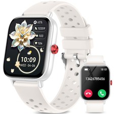 Smart Watches for Women Men with Bluetooth Calls 1.8  LCD Screen Fitness Track...
