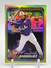 2024 Topps Update Series Johnathan Rodriguez #US283 Gold Rainbow Foil (RC, SP)
