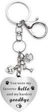 Pet Memorial Gifts for Loss of Dog Stainless Pet Memorial Keychain, Rainbow Lo