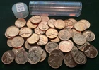 1957 D LINCOLN CENT ROLL 50 COINS UNCIRCULATED
