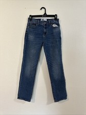 Old Navy Girls Straight Leg Built In Flex Denim Jeans Adjustable Waist Size 14