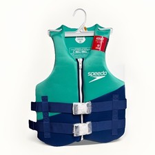 Speedo Adults Swimming Life Jacket Vest Turquoise/Navy XS/S Adult