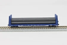 N Scale Micro-Trains 05400110 61' Bulkhead Flat Car w/ Pipe Load Montana Rail