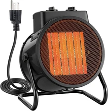 Electric Heater for Indoor Use, 1500W Quick Heating Portable Garage Heater with 