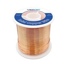 99.9 Solid Bare Copper Wire 18 Gauge 1.0MM , 213Ft , Dead Soft 1 Pound Spool Pu