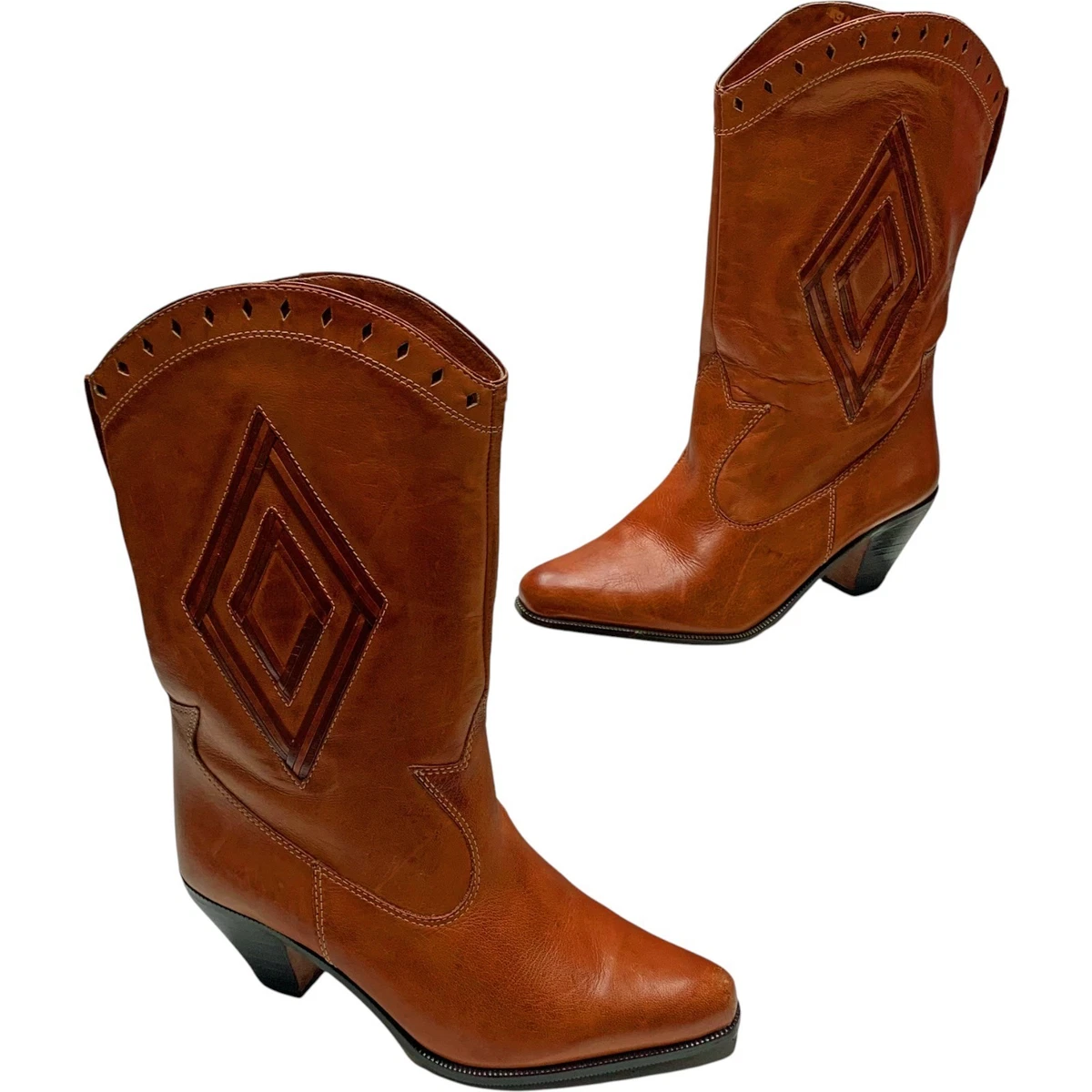 The Wild Pair Womens Cowgirl Leather boots Size 5.5 B Wild Pair Leather Boots for Women for sale | eBay main image 4