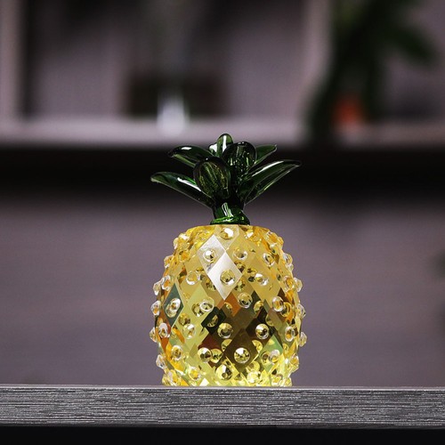 Ornamento ananas cristallo hawaiano artigianato ananas statuina decorazione - Foto 3 di 12