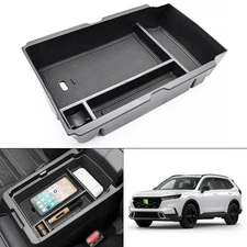 For 2023-2026 Honda CR-V SUV Center Console Armrest Box Organizer Tray Black
