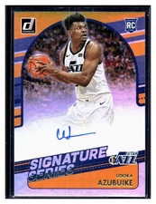 2020-21 Donruss Signature Series Udoka Azubuike Rookie Auto Utah Gold Foil SGUAZ