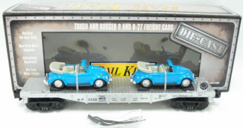 Coche plano MTH 30-8311 calibre O Pacífico occidental con 2 VW Escarabajos convertibles LN/caja | Zustand: Used