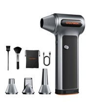 WOLFBOX MF200 Compressed Air Duster with Removable Battery  4 Nozzles, Cordl...
