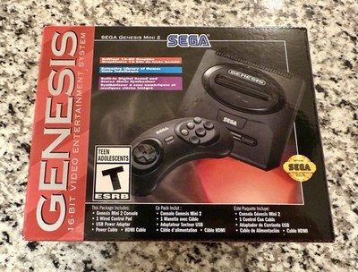 Sega Genesis Mini 2 Console 16-bit (2022 USA Release) New with Box Protector