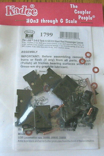 Acoplador Kadee I para tanque LGB 2-6-2 y varilla inclinada GE2/4 pasajero 1799 | Zustand: New