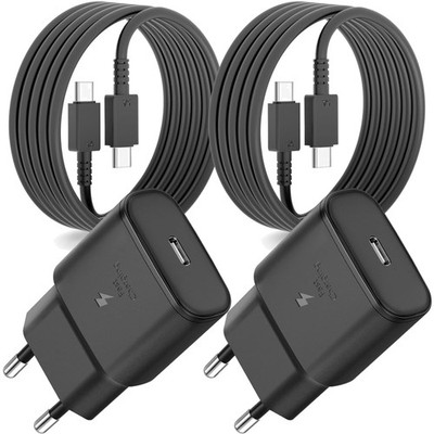 25W USB C Schnellladegerät Ladegerät für Samsung Galaxy S Serie und Tablets 2...